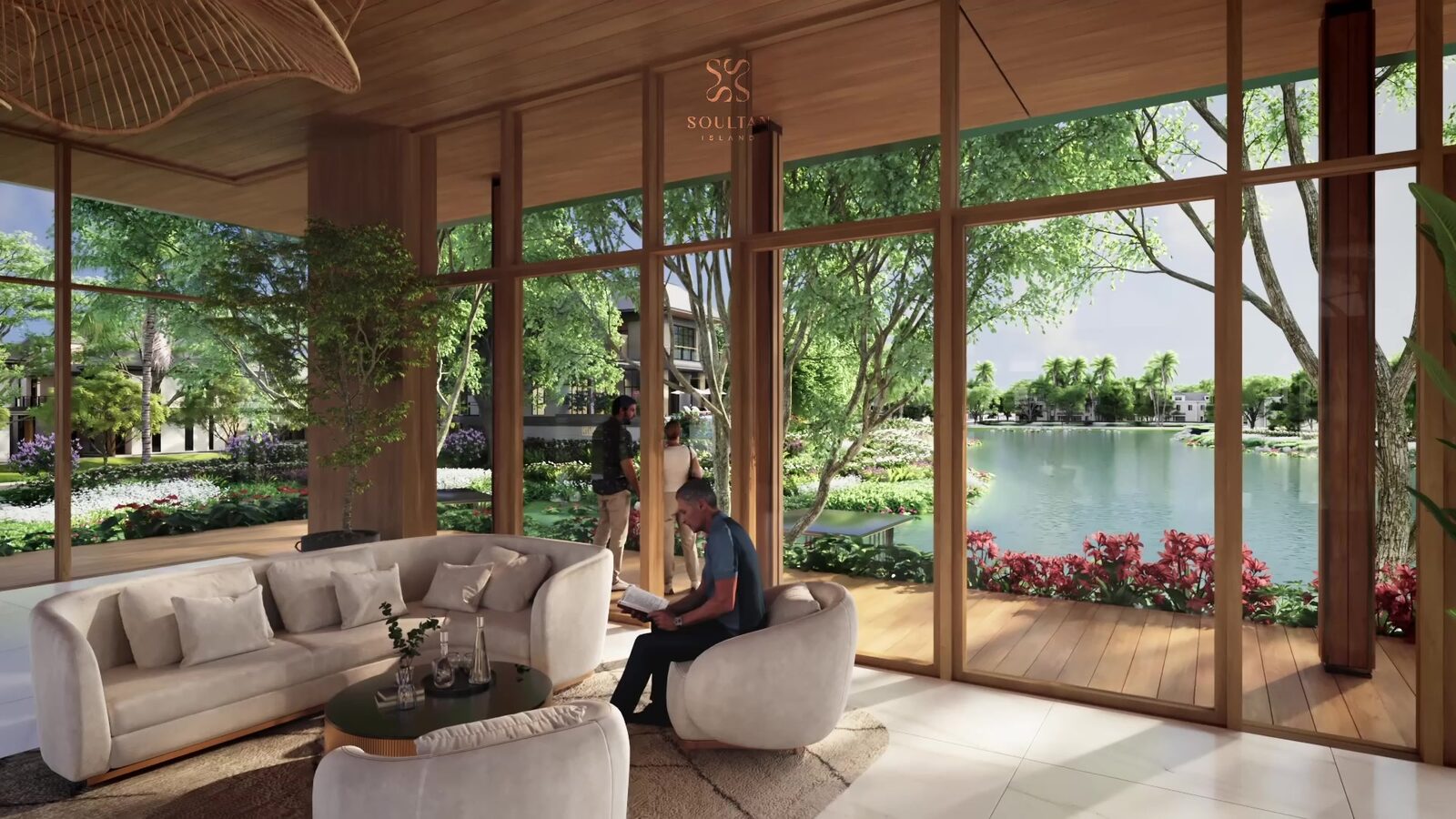 Garden pavilion lounge kaca Soultan Island Summarecon Bekasi 2026 fasilitas hijau eksklusif